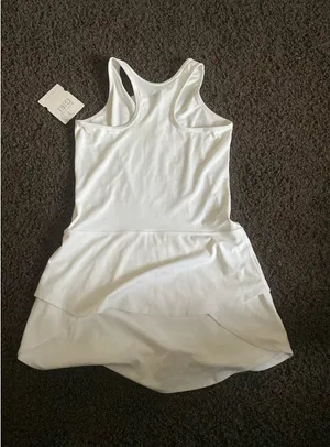 Athleta White Swing Dress w/ zipper thumbnail 2