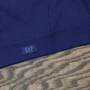NWT Gap Body Logo Comfort Square-Neck Knit Bralette GPW01052 Elysian Blue XS thumbnail 4