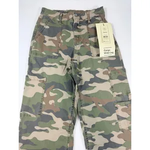 No Boundaries Women's XXS 00 Camo Cargo Wide Leg High Rise Pants NWT thumbnail 10