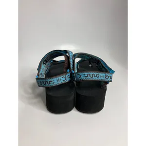 Teva Flatform Universal Sandals Women 9 Blue Good Platform snake Pattern Strappy thumbnail 5