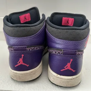 Nike Air Jordan 1 Mid Purple Black Elephant Swoosh Women’s 7.5 thumbnail 7