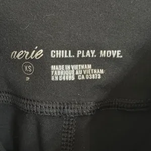 Aerie Chill Play Move Black‎ High Waisted Pocket Leggings XS Activewear Yoga thumbnail 6