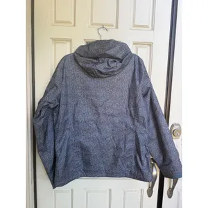 Mountain Hardwear Womens Grey Pink Geometric Print Hooded Rain Jacket Size Large thumbnail 2