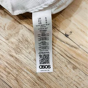women's Asos active white shorts purple tie size small thumbnail 7