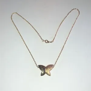 Artistry Brand Gold Tone Chunky Butterfly Pendant Boho Necklace thumbnail 3