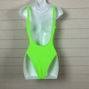 Body Glove 80’s Throwback Neon Green One Piece Swimsuit size M thumbnail 6