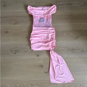 Thats So Fetch Mini Dress Off Shoulder Lulea Size US4 Pink thumbnail 4
