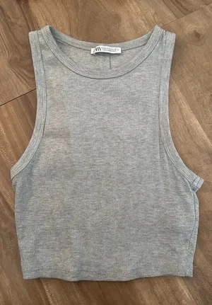 ZARA Grey Tank Top thumbnail 1