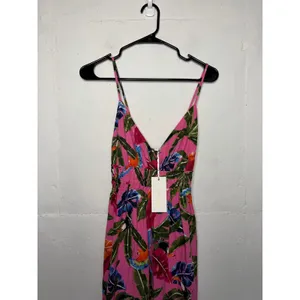 NEW By the River Pink Tropical Floral Maxi Dress Size Medium thumbnail 2