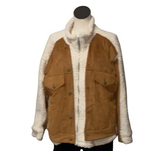 NWT BLANKNYC Faux Suede & Faux Shearling Trucker Jacket Small, CATCH ME OUTSIDE thumbnail 12