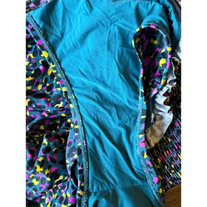 Anthropologie Evie‎ Smocked One Piece Swimsuit XL Multicolor Animal Print Ruffle thumbnail 6