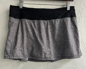 Lululemon Gray and Black Athletic Skort thumbnail 1