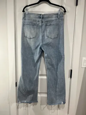 Risen High Rise Distressed Jeans thumbnail 6