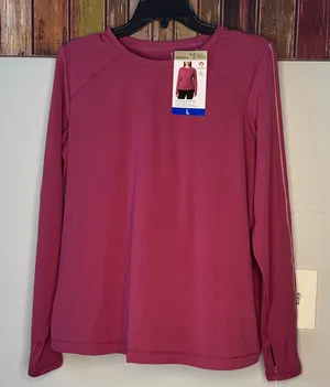 Mondetta Women's Seamless Long Sleeve Active Top nwt thumbnail 1