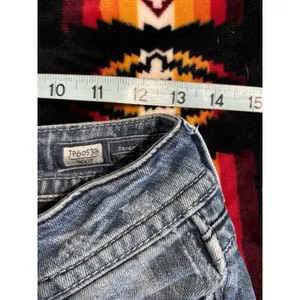 Miss Me Easy Boot Denim Jeans‎ Embroidered/Gems Med Wash Logo Size 26 Low Rise thumbnail 7