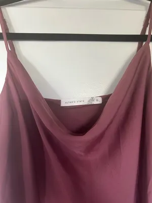 Altar'd State Slip Midi Dress with Cowl Neck thumbnail 2