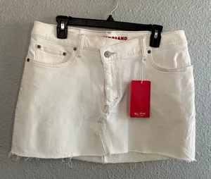 NWT Lucky Brand Mini Skirt Raw Hem Size 10(30) thumbnail 1
