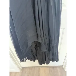 Tony Bowls‎ Evenings Black 100% Silk Ruched Formal Gown - Size 14 thumbnail 4