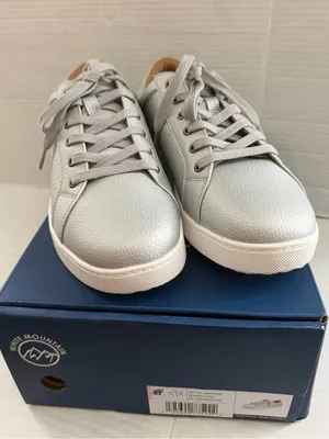 White Mountain Women's Uniform Lace-Up Sneakers Silver Size 9.5 Casual Shoes thumbnail 5