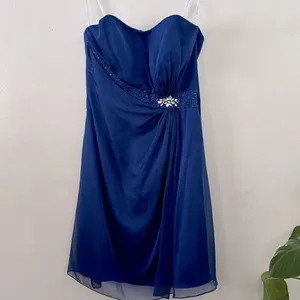 BELSOIE Formal midi dress NWT Blue Size 14 thumbnail 4