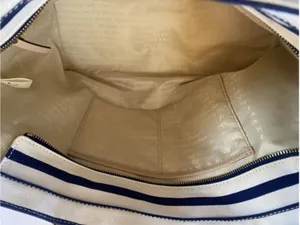 Kate Spade Tie the Knot striped tote Storybook lining thumbnail 13