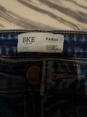 Comfy & stretchy BKE high rise blue jeans #denim #highwaist thumbnail 3