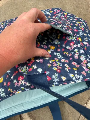 Vera Bradley | Poppy Meadow Floral Quilted Duffle bag thumbnail 7