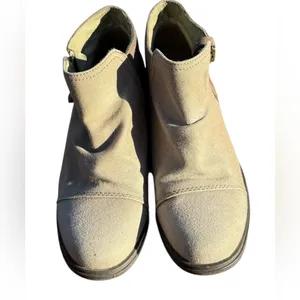 Sorel Major Low Women’s Ankle Boot‎ Tan / Flax Canvas & Suede Combo Sz 7 Hiking thumbnail 3