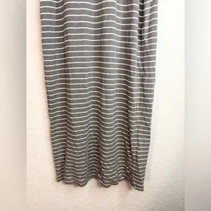 Marine Layer Lexi Rib Daytime Midi Dress Olive Stripe Size S thumbnail 9