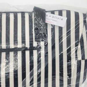Alice & Olivia By Stacey‎ Bendet Black & White Striped Duffel Bag NWT thumbnail 8