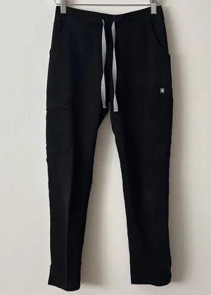 Figs XXS Livingston Straight Leg Scrub Pants in Black thumbnail 2