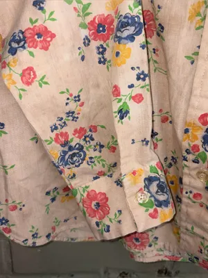 Vintage 1970s Womens Wrangler Floral Western Shirt M Flaws thumbnail 5