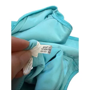 Aerie Crinkle Birthday Suite One piece Swimsuit Cheekiest Cut Blue Large thumbnail 5
