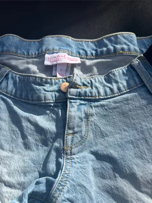Isabel Maternity by Ingrid & Isabel Light Blue Denim Maternity Shorts thumbnail 3