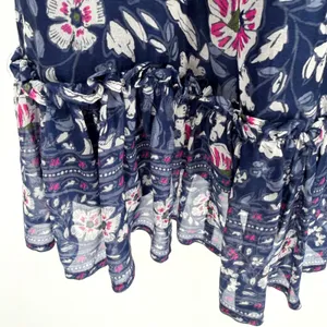 Vineyard Vines Silk Floral Shift Dress Women L Navy Coastal Preppy‎ Romantic thumbnail 7