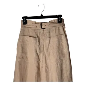 Tularosa‎ Pants Women Small Pink Paloma Linen Belted Paper Bag Wide Leg Preppy thumbnail 5