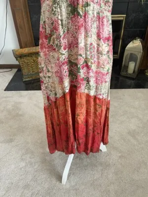 Angie High Low Dress Womens L Pink Festival‎ Brunch Resort Coastal Cruise Beach thumbnail 5