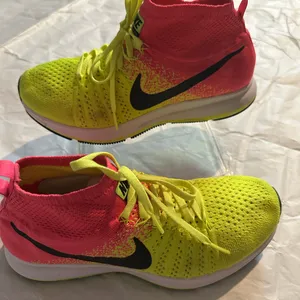 Nike Bright Pink and Lime Green Sneakers thumbnail 4
