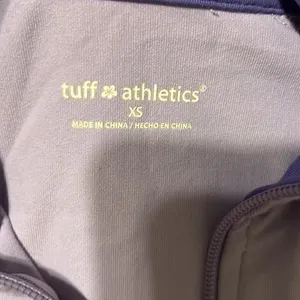 Tuff athletics szXS lavender zip front high neck lightweight jacket thumb holes thumbnail 4