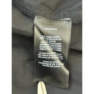 English Factory Drop Waist Mixed Media Dress‎ Medium Black Smocked Shift thumbnail 5