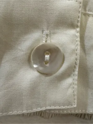 Reistor Women's Oversized Crop Shirt in Off-white Organic Cotton Size XS NWT thumbnail 6