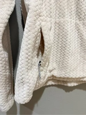 Columbia Cream Fire Side 1/4 Zip Pullover Sherpa Jacket Size XS thumbnail 3