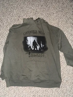Bigfoot Hoodie Green Size XL thumbnail 1