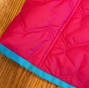 Vineyard Vines Hot Pink Quilted Puffer Vest Coat Whale L Preppy Turquoise thumbnail 4
