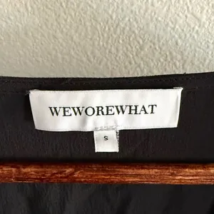 WeWoreWhat Black Ruffled Tiered Plunge Sundress thumbnail 6