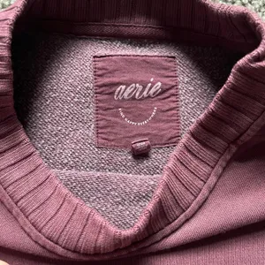 Aerie Burgondy Crew Neck Sweatshirt thumbnail 2