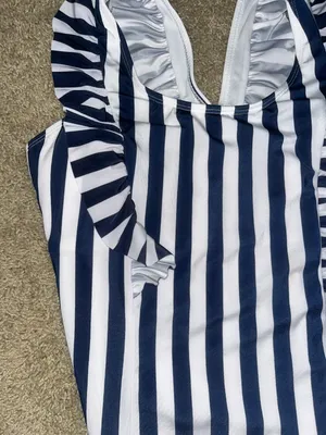 Striped One Piece Swimsuit thumbnail 2