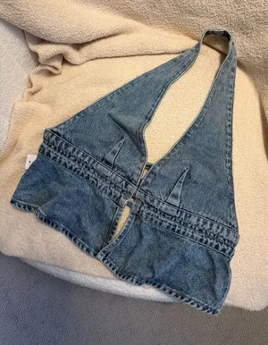 Princess Polly Sequoia Denim Top thumbnail 1