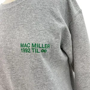 Mac Miller Graphic Crewneck Sweatshirt 1992 Til Infinity Gray Green Unisex Small thumbnail 4