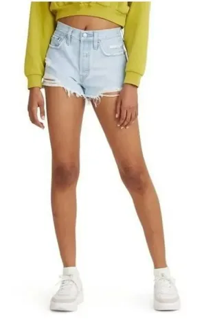 ✨Levi's Women's 501 Original Jean Light Wash Sz 26 Shorts✨ thumbnail 1